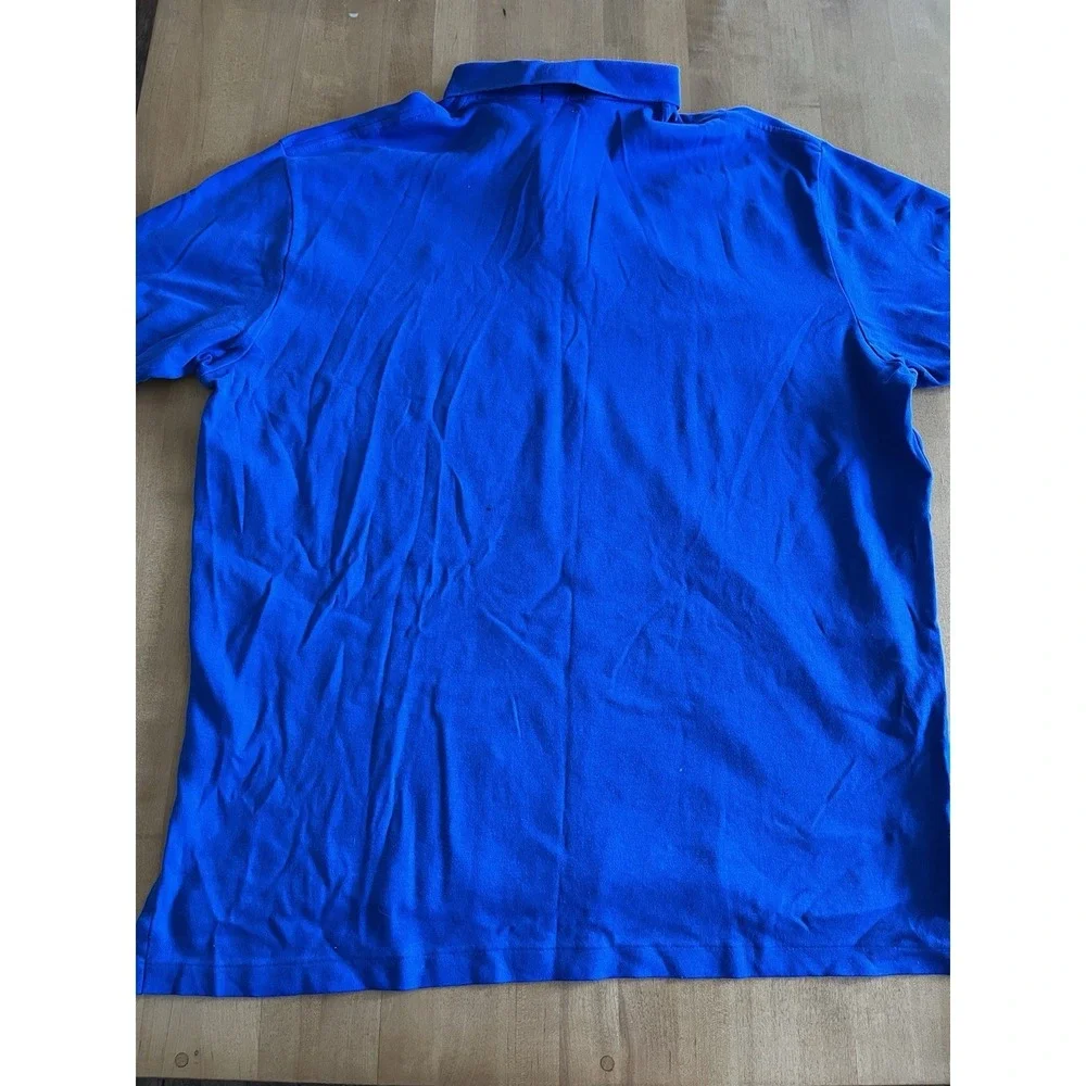 Polo Ralph Lauren Men's XXL Royal Blue 100% Cotton Polo Embroidered Pony Logo